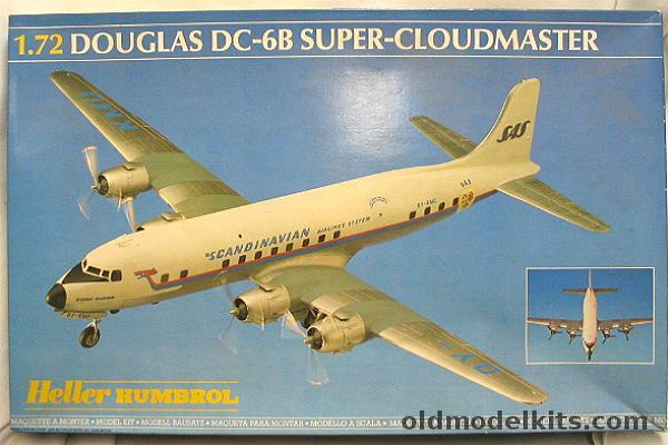 Heller 1/72 Douglas DC-6B - SAS or UTA Markings - Bagged, 80315 plastic model kit